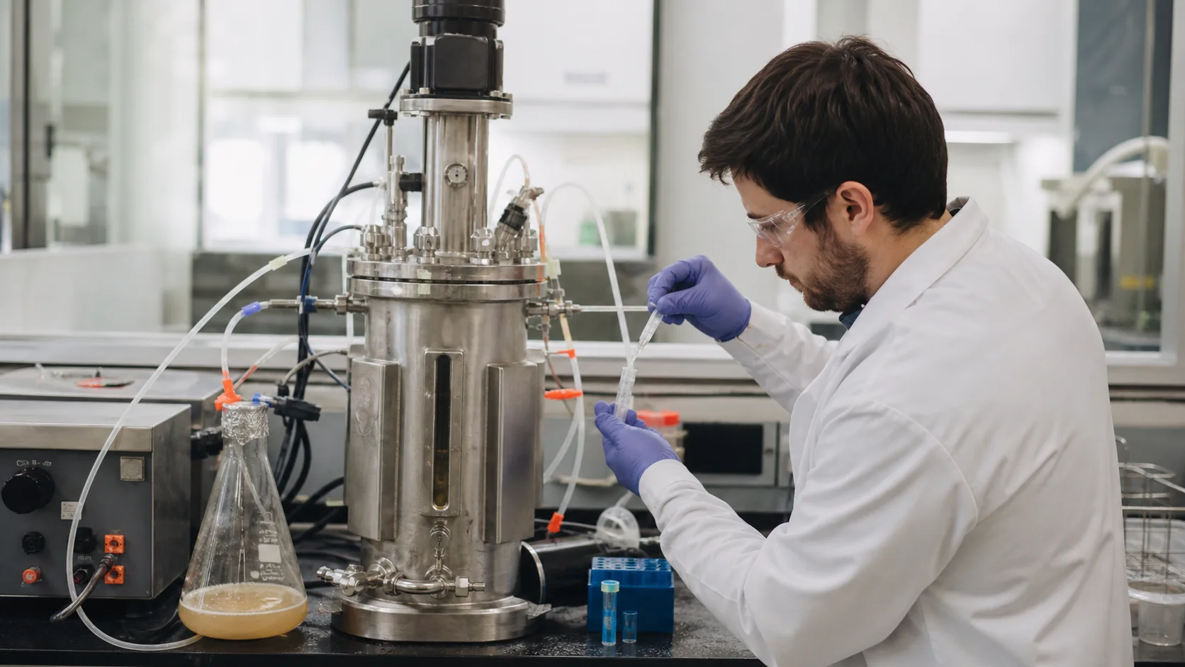 مشهد مختبر توصيف البروتين الوثائقي