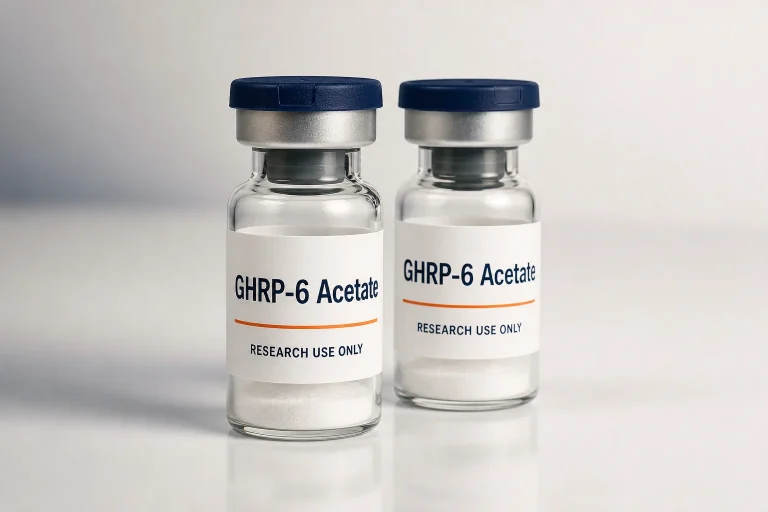 GHRP-6 Acetate research product-family packaging mockup