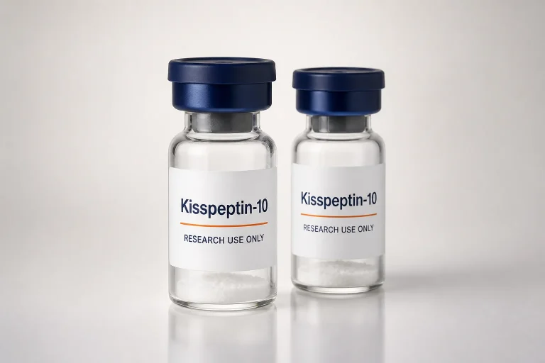 Maqueta de empaque de familia de productos de investigación Kisspeptin-10