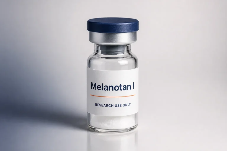 Melanotan I research product-family packaging mockup