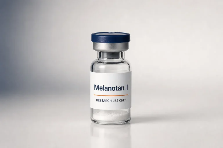 Melanotan II research product-family packaging mockup