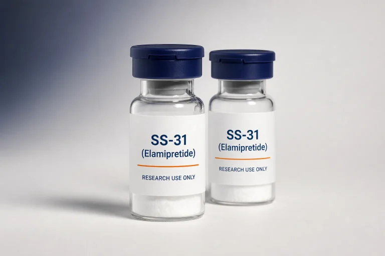 Maqueta de empaque de familia de productos de investigación SS-31 (Elamipretide)