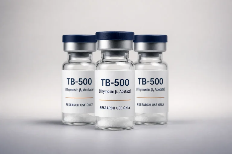 TB-500 (Thymosin β4 Acetate) 研究产品系列包装模型
